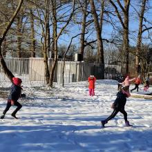 Lekker rennen om warm te blijven