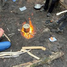 Het dakotavuur in actie
